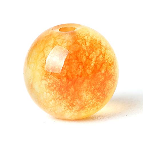 100 Stück Natursteine, 10 mm, orangefarbener Jaspis, rund, lose Edelsteine, Energieheilungsperlen, Lochgröße 1 mm, glatte Perlen für Armbänder, Halsketten, Ohrringe, Schmuckherstellung 100 Stück Natursteine, 10 mm, orangefarbener Jaspis, rund, lose Edelsteine, Energieheilungsperlen, Lochgröße 1 mm, glatte Perlen für Armbänder, Halsketten, Ohrringe, Schmuckherstellung von SHFJASBNUMG