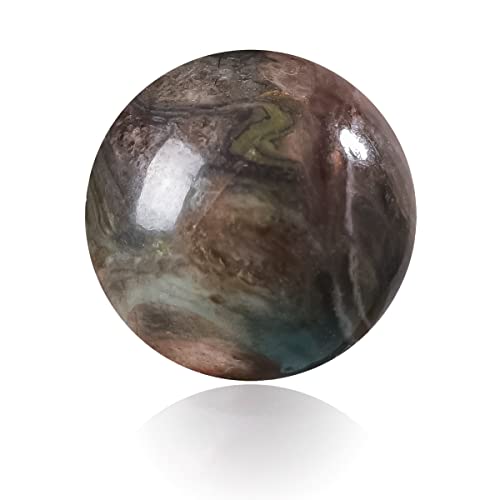 100 Stück Natursteine, rund, echte, lose, glatte Kristallperlen, Edelstein für selbstgemachte Charm-Armbänder, Halsketten, Ohrringe, Schmuckherstellung, Zubehör 100 Stück Natursteine, rund, echte, lose, glatte Kristallperlen, Edelstein für selbstgemachte Charm-Armbänder, Halsketten, Ohrringe, Schmuckherstellung, Zubehör von SHFJASBNUMG