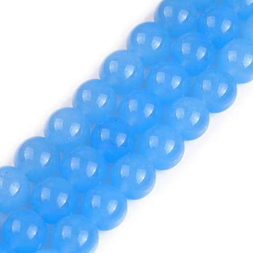 14 mm hellblaue Jade-Perlen, rund, Naturstein, zur, Strang 15 Zoll, Perlen, Halbedelstein, DIY, handgefertigtes Bastelzubehör 14 mm hellblaue Jade-Perlen, rund, Naturstein, zur, Strang 15 Zoll, Perlen, Halbedelstein, DIY, handgefertigtes Bastelzubehör von SHFJASBNUMG