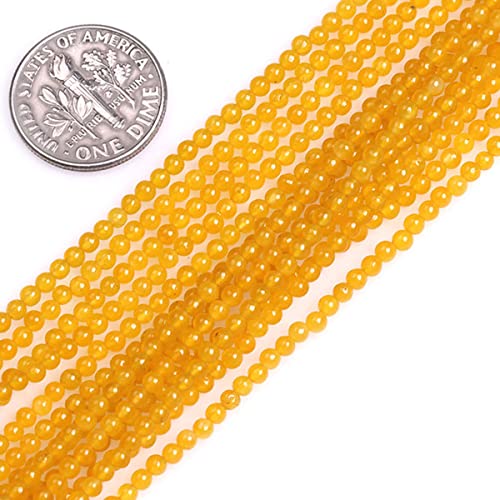 2 mm gelbe Jade-Perlen, rund, Naturstein, zur, Strang 15 Zoll, Perlen, Halbedelstein, DIY, handgefertigtes Bastelzubehör 2 mm gelbe Jade-Perlen, rund, Naturstein, zur, Strang 15 Zoll, Perlen, Halbedelstein, DIY, handgefertigtes Bastelzubehör von SHFJASBNUMG