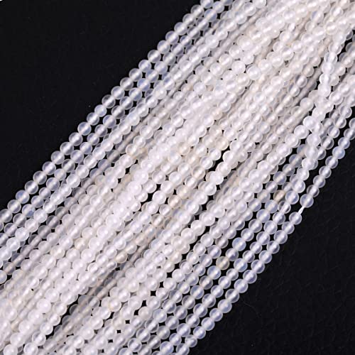 2 mm weiße Achat-Naturstein-Perlen, Halbedelstein, lose Perlen für Schmuckherstellung, 38,1 cm, Perlenstrang, DIY, handgefertigtes Bastelzubehör 2 mm weiße Achat-Naturstein-Perlen, Halbedelstein, lose Perlen für Schmuckherstellung, 38,1 cm, Perlenstrang, DIY, handgefertigtes Bastelzubehör von SHFJASBNUMG