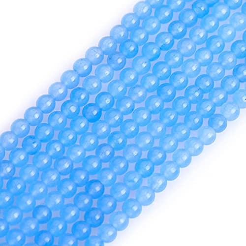 3 mm hellblaue Jade-Perlen, rund, Naturstein, zur, Strang 15 Zoll, Perlen, Halbedelstein, DIY, handgefertigtes Bastelzubehör 3 mm hellblaue Jade-Perlen, rund, Naturstein, zur, Strang 15 Zoll, Perlen, Halbedelstein, DIY, handgefertigtes Bastelzubehör von SHFJASBNUMG