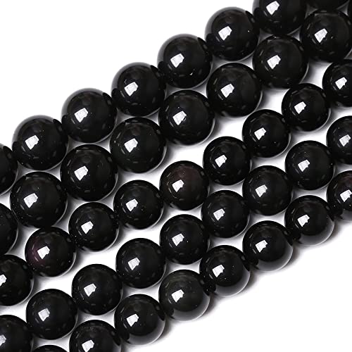 32 Stück 12 mm AAA Natur Schwarz Obsidian Stein Perlen Edelstein Runde Lose Perlen für DIY Armband Halskette 15 Zoll 32 Stück 12 mm AAA Natur Schwarz Obsidian Stein Perlen Edelstein Runde Lose Perlen für DIY Armband Halskette 15 Zoll von SHFJASBNUMG