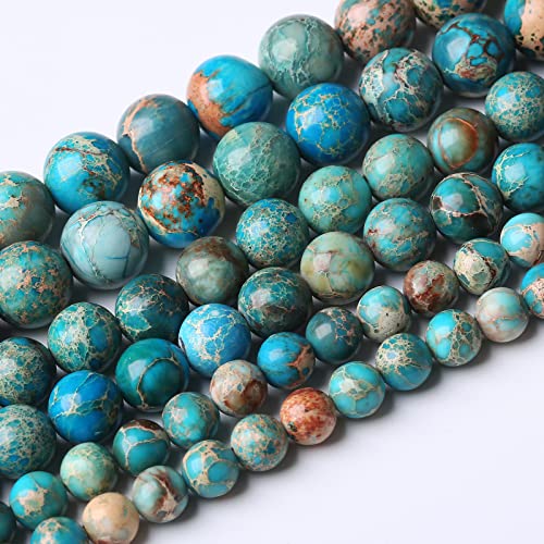32 Stück 12 mm natürliche blaue imperiale Jaspis-Steinperlen, runde Form, geeignet für Schmuck, DIY-Armbänder, 38,1 cm 32 Stück 12 mm natürliche blaue imperiale Jaspis-Steinperlen, runde Form, geeignet für Schmuck, DIY-Armbänder, 38,1 cm von SHFJASBNUMG