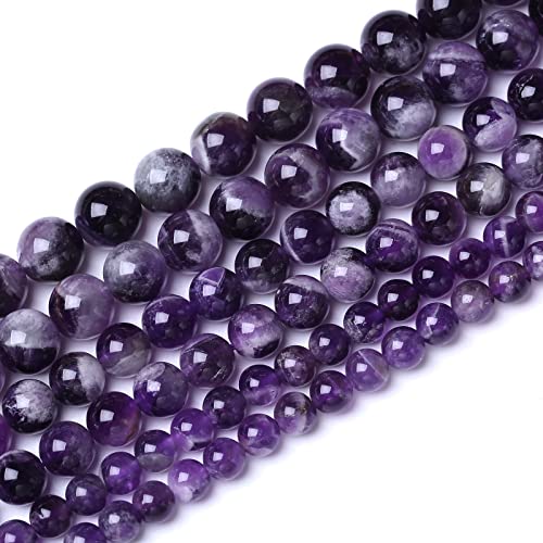 35 x 10 mm Perlen, natürlich, lila, Traumspitze, Amethyst-Stein, rund, lose Perlen, Edelsteine für Schmuckherstellung, DIY, 38,1 cm 35 x 10 mm Perlen, natürlich, lila, Traumspitze, Amethyst-Stein, rund, lose Perlen, Edelsteine für Schmuckherstellung, DIY, 38,1 cm von SHFJASBNUMG