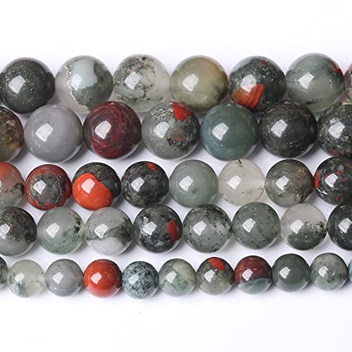 4 mm, 90 Stück natürliche afrikanische Blutsteinperlen, rund, loser Edelstein, Energieheilkraft, Steinperlen für die, DIY-Armband, 38,1 cm 4 mm, 90 Stück natürliche afrikanische Blutsteinperlen, rund, loser Edelstein, Energieheilkraft, Steinperlen für die, DIY-Armband, 38,1 cm von SHFJASBNUMG