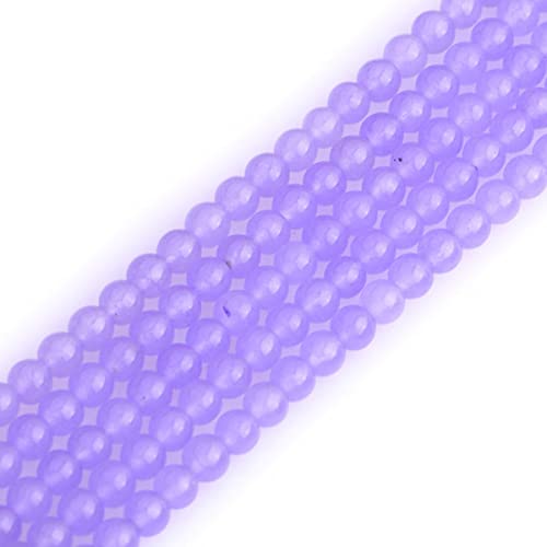 4 mm hellviolette Jade-Perlen, rund, Naturstein, zur, Strang 15 Zoll, Perlen, Halbedelstein, DIY, handgefertigtes Bastelzubehör 4 mm hellviolette Jade-Perlen, rund, Naturstein, zur, Strang 15 Zoll, Perlen, Halbedelstein, DIY, handgefertigtes Bastelzubehör von SHFJASBNUMG
