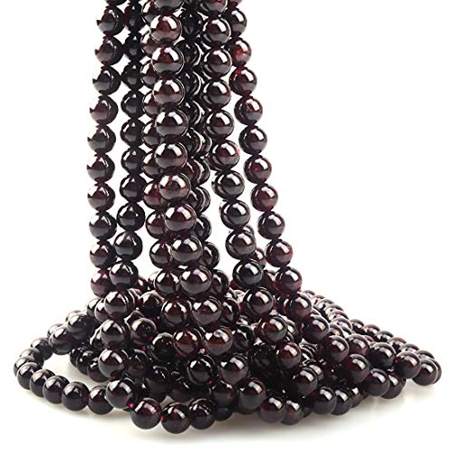 4 mm natürliche Granat-Edelsteinperlen, rund, lose Steinperlen für Schmuckherstellung, Bastelarbeiten, Design, 1 Strang, 38,1 cm, 100 Stück 4 mm natürliche Granat-Edelsteinperlen, rund, lose Steinperlen für Schmuckherstellung, Bastelarbeiten, Design, 1 Strang, 38,1 cm, 100 Stück von SHFJASBNUMG