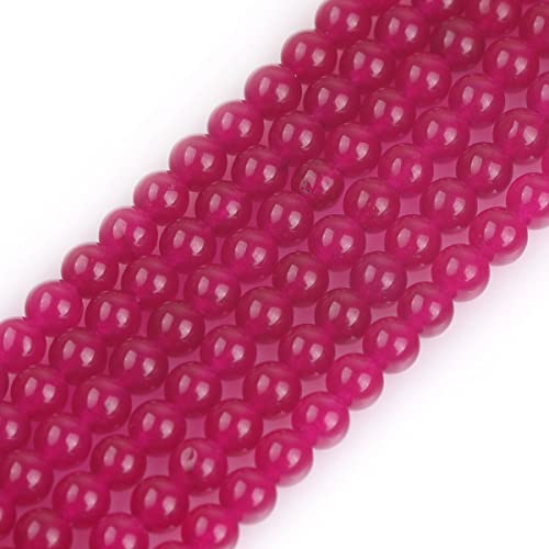 4 mm rosarote Jade-Perlen, rund, Naturstein, zur, Strang 15 Zoll, Perlen, Halbedelstein, DIY, handgefertigtes Bastelzubehör 4 mm rosarote Jade-Perlen, rund, Naturstein, zur, Strang 15 Zoll, Perlen, Halbedelstein, DIY, handgefertigtes Bastelzubehör von SHFJASBNUMG
