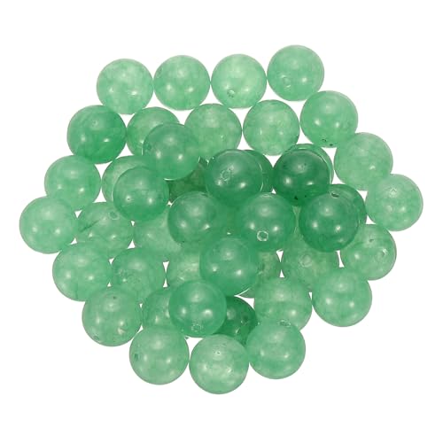 45 Stück 10 mm grüne Perlen, runde natürliche Kristall-Edelsteinperlen, glatte Steinperlen, lose Jadeperlen für Armbänder, Halsketten, DIY 45 Stück 10 mm grüne Perlen, runde natürliche Kristall-Edelsteinperlen, glatte Steinperlen, lose Jadeperlen für Armbänder, Halsketten, DIY von SHFJASBNUMG