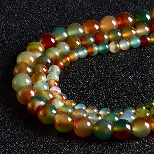 45 Stück 8 mm große Perlen aus natürlichem Edelstein, Pfauenachat, runde lose Perlen zur mit Kristall-Stretchkordel 45 Stück 8 mm große Perlen aus natürlichem Edelstein, Pfauenachat, runde lose Perlen zur mit Kristall-Stretchkordel von SHFJASBNUMG