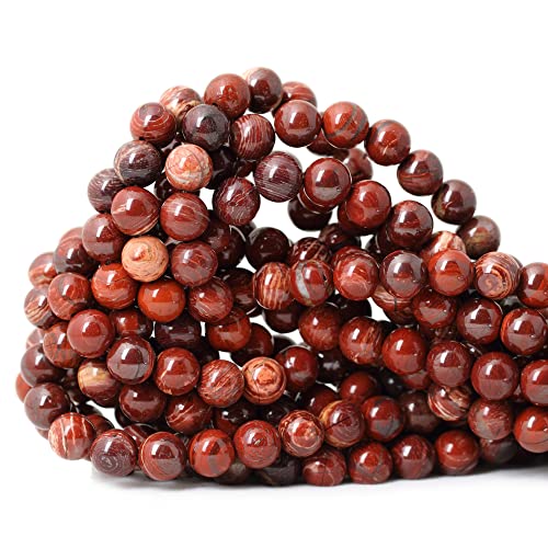 45 Stück 8 mm natürliche rote Schlangenhaut-Jaspis, runde lose Perlen für Schmuckherstellung, Geschenke, Kunsthandwerksmaterialien, 1 Strang, 38,1 cm 45 Stück 8 mm natürliche rote Schlangenhaut-Jaspis, runde lose Perlen für Schmuckherstellung, Geschenke, Kunsthandwerksmaterialien, 1 Strang, 38,1 cm von SHFJASBNUMG