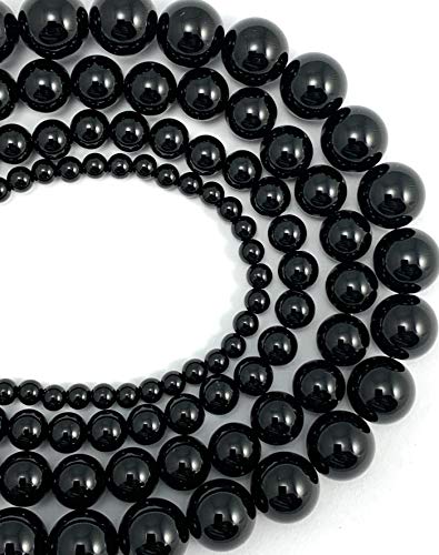 6 mm runde, natürliche, glänzende schwarze Onyxperlen zur – 15,5-Zoll-Strang. 6 mm runde, natürliche, glänzende schwarze Onyxperlen zur – 15,5-Zoll-Strang. von SHFJASBNUMG
