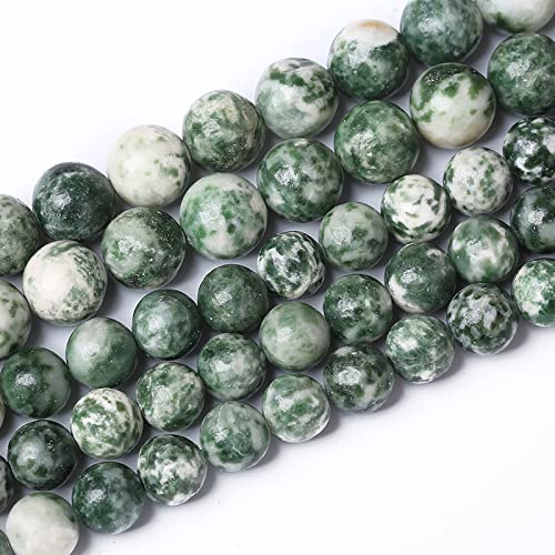 60 Stück 6 mm natürliche grüne gefleckte Steinperlen für die, lose Abstandshalter, runde Perlen, DIY-Armbänder, Halsketten, 38,1 cm 60 Stück 6 mm natürliche grüne gefleckte Steinperlen für die, lose Abstandshalter, runde Perlen, DIY-Armbänder, Halsketten, 38,1 cm von SHFJASBNUMG
