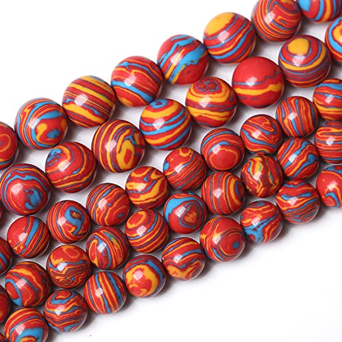 61 Stück 6 mm natürliche orange Malachit-Perlen, runde lose Steinperlen für die, DIY-Armband, Halskette, 15 Zoll, Energiestein, Heilkraft 61 Stück 6 mm natürliche orange Malachit-Perlen, runde lose Steinperlen für die, DIY-Armband, Halskette, 15 Zoll, Energiestein, Heilkraft von SHFJASBNUMG