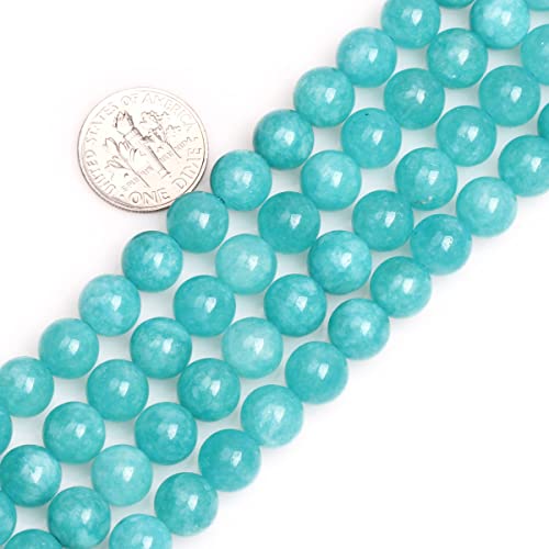 8 mm himmelblaue Jade-Perlen, rund, Naturstein, zur, Strang 15 Zoll, Perlen, Halbedelstein, DIY, handgefertigtes Bastelzubehör 8 mm himmelblaue Jade-Perlen, rund, Naturstein, zur, Strang 15 Zoll, Perlen, Halbedelstein, DIY, handgefertigtes Bastelzubehör von SHFJASBNUMG