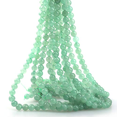 8 mm natürlicher grüner Aventurinstein, rund, lose Steinperlen für Schmuckherstellung, Bastelarbeiten, Design, 1 Strang, 38,1 cm, 43–45 Stück 8 mm natürlicher grüner Aventurinstein, rund, lose Steinperlen für Schmuckherstellung, Bastelarbeiten, Design, 1 Strang, 38,1 cm, 43–45 Stück von SHFJASBNUMG