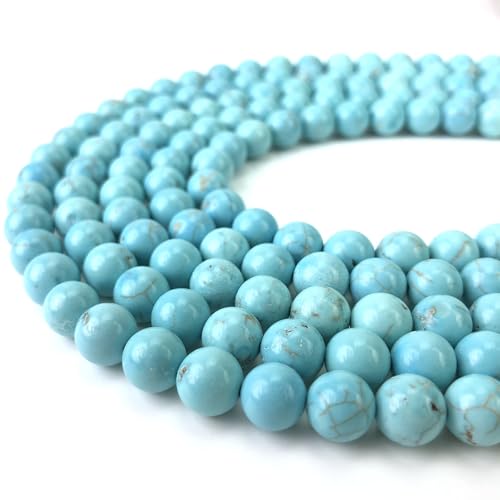 Blaue Türkis-Perlen, runde Edelsteinperlen, lose Perlen für Schmuckherstellung, 31–33 Stück/Strang, 12 mm Blaue Türkis-Perlen, runde Edelsteinperlen, lose Perlen für Schmuckherstellung, 31–33 Stück/Strang, 12 mm von SHFJASBNUMG