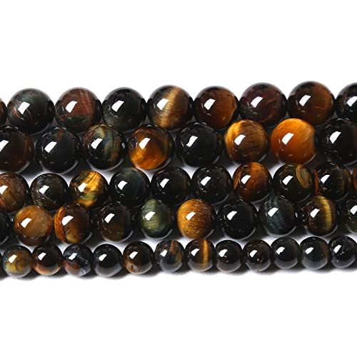 Gelb-blaue Tigerauge-Perlen, Naturstein, rund, lose Perlen, Energie-Edelstein, Heilkraft für die, 12 mm, 32 Stück, 38,1 cm Gelb-blaue Tigerauge-Perlen, Naturstein, rund, lose Perlen, Energie-Edelstein, Heilkraft für die, 12 mm, 32 Stück, 38,1 cm von SHFJASBNUMG