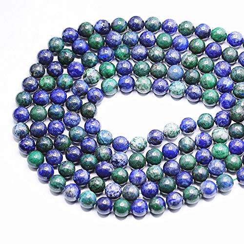 Natürliche Lapis-Chrysokoll-Edelsteine, lose, glatt, rund, 8 mm, ca. 38,1 cm, für Schmuckherstellung, DIY Natürliche Lapis-Chrysokoll-Edelsteine, lose, glatt, rund, 8 mm, ca. 38,1 cm, für Schmuckherstellung, DIY von SHFJASBNUMG