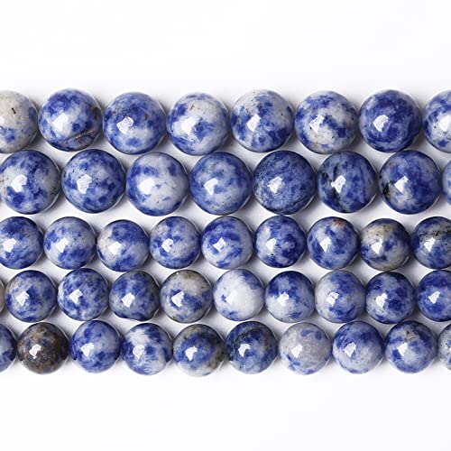 Natürliche Sodalith-Perlen, rund, 8 mm, lose Steinperlen für, DIY-Energiestein, Heilkraft-Armband, 38,1 cm, 45 Stück Natürliche Sodalith-Perlen, rund, 8 mm, lose Steinperlen für, DIY-Energiestein, Heilkraft-Armband, 38,1 cm, 45 Stück von SHFJASBNUMG