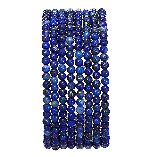 Natürlicher Lapislazuli-Stein, rund, lose Halbedelstein-Perlen für Schmuckherstellung, 3–3,5 mm, 38 cm Strang Natürlicher Lapislazuli-Stein, rund, lose Halbedelstein-Perlen für Schmuckherstellung, 3–3,5 mm, 38 cm Strang von SHFJASBNUMG