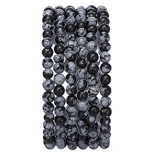 Natürlicher Schneeflocken-Obsidian-Stein, rund, lose Halbedelstein-Perlen für Schmuckherstellung, 4 mm, 38 cm Strang Natürlicher Schneeflocken-Obsidian-Stein, rund, lose Halbedelstein-Perlen für Schmuckherstellung, 4 mm, 38 cm Strang von SHFJASBNUMG