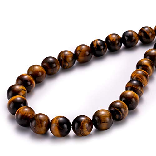Natürlicher gelber Tigeraugenstein, rund, lose Halbedelsteinperlen für Schmuckherstellung, 10 mm, 38 Stück Natürlicher gelber Tigeraugenstein, rund, lose Halbedelsteinperlen für Schmuckherstellung, 10 mm, 38 Stück von SHFJASBNUMG
