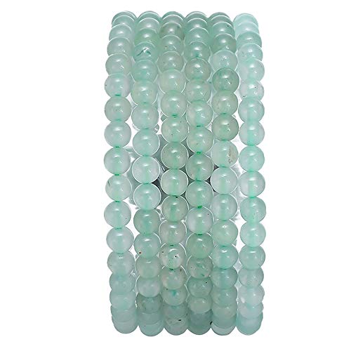Natürlicher grüner Aventurin-Jadestein, rund, lose Halbedelstein-Perlen für Schmuckherstellung, 4 mm, 38 cm Strang von SHFJASBNUMG