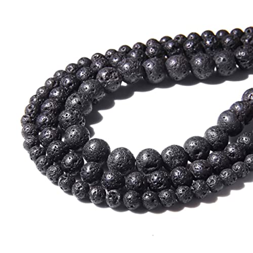 Naturstein, 6 mm, Lava, glatt, rund, lose Perlen, Energie-Edelstein, DIY, für Schmuckherstellung, Armband, Halskette, 1 Strang, 38,1 cm Naturstein, 6 mm, Lava, glatt, rund, lose Perlen, Energie-Edelstein, DIY, für Schmuckherstellung, Armband, Halskette, 1 Strang, 38,1 cm von SHFJASBNUMG