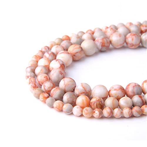 Naturstein, 6 mm, rot, Netzwerk, glatt, rund, lose Perlen, Energie-Edelstein, DIY, für Schmuckherstellung, Armband, Halskette, 1 Strang, 38,1 cm Naturstein, 6 mm, rot, Netzwerk, glatt, rund, lose Perlen, Energie-Edelstein, DIY, für Schmuckherstellung, Armband, Halskette, 1 Strang, 38,1 cm von SHFJASBNUMG