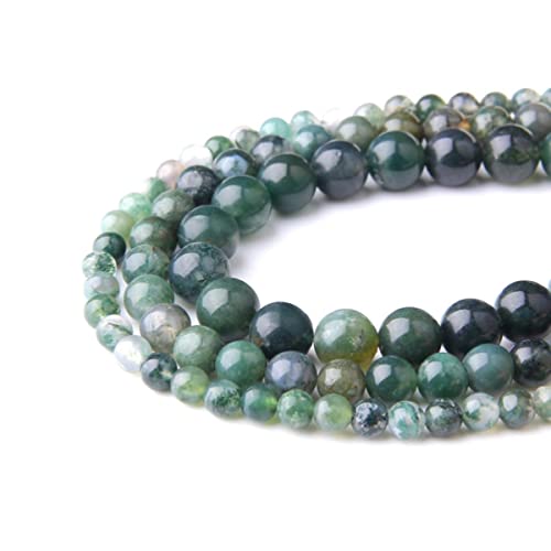 Naturstein, 8 mm, Baummuster, Achat, glatt, rund, lose Perlen, Energie-Edelstein, DIY, für Schmuckherstellung, Armband, Halskette, 1 Strang, 38,1 cm Naturstein, 8 mm, Baummuster, Achat, glatt, rund, lose Perlen, Energie-Edelstein, DIY, für Schmuckherstellung, Armband, Halskette, 1 Strang, 38,1 cm von SHFJASBNUMG