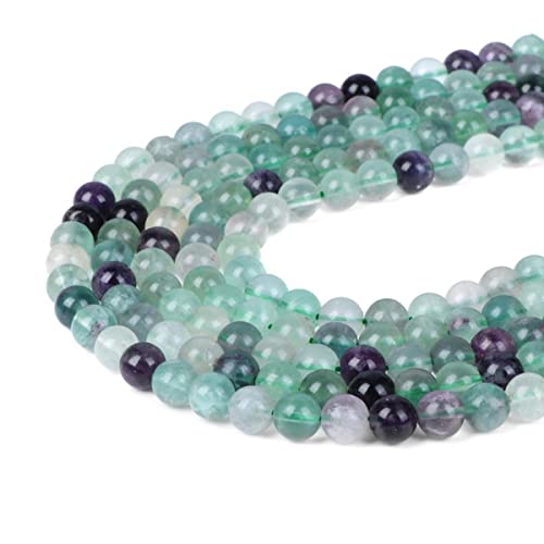 Naturstein, 8 mm, Fluorit, glatt, rund, lose Perlen, Energie-Edelstein, DIY, für Schmuckherstellung, Armband, Halskette, 1 Strang, 38,1 cm Naturstein, 8 mm, Fluorit, glatt, rund, lose Perlen, Energie-Edelstein, DIY, für Schmuckherstellung, Armband, Halskette, 1 Strang, 38,1 cm von SHFJASBNUMG