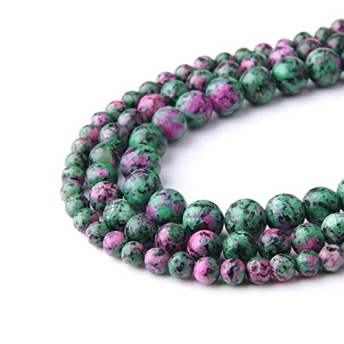 Naturstein, 8 mm, Rubin-Zoisit, glatt, rund, lose Perlen, Energie-Edelstein, DIY, für Schmuckherstellung, Armband, Halskette, 1 Strang, 38,1 cm Naturstein, 8 mm, Rubin-Zoisit, glatt, rund, lose Perlen, Energie-Edelstein, DIY, für Schmuckherstellung, Armband, Halskette, 1 Strang, 38,1 cm von SHFJASBNUMG
