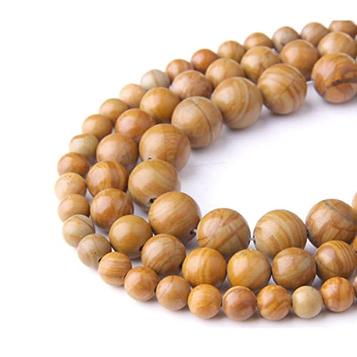 Naturstein, 8 mm, gelbe Holzstreifen, glatt, rund, lose Perlen, Energie-Edelstein, DIY, für Schmuckherstellung, Armband, Halskette, 1 Strang, 38,1 cm Naturstein, 8 mm, gelbe Holzstreifen, glatt, rund, lose Perlen, Energie-Edelstein, DIY, für Schmuckherstellung, Armband, Halskette, 1 Strang, 38,1 cm von SHFJASBNUMG
