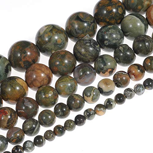 Natursteinperlen, 12 mm, Kambaba-Jaspis, Edelstein, rund, lose Perlen, Kristall, Energiestein, Heilkraft für die, DIY, 1 Strang, 38,1 cm Natursteinperlen, 12 mm, Kambaba-Jaspis, Edelstein, rund, lose Perlen, Kristall, Energiestein, Heilkraft für die, DIY, 1 Strang, 38,1 cm von SHFJASBNUMG