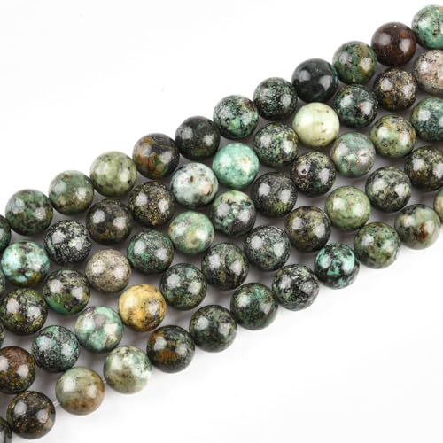 Runde afrikanische Türkisperlen für Schmuckherstellung, natürlicher Edelstein, Halbedelstrang, 37–39 Stück/Strang, 10 mm Runde afrikanische Türkisperlen für Schmuckherstellung, natürlicher Edelstein, Halbedelstrang, 37–39 Stück/Strang, 10 mm von SHFJASBNUMG
