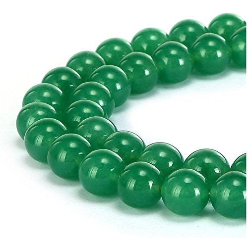 SHFJASBNUMG-611-4 1 Strang AAA natürlicher grüner Achat, Heilstein, 4 mm, kleine, runde lose Perlen, Abstandshalter (90–94 Stück) für Bastelarbeiten, Schmuckherstellung von SHFJASBNUMG