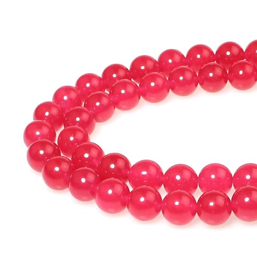 Steinperlen, 4 mm, rund, hellrosafarbene Jade, lose Edelsteinperlen für Schmuckherstellung, Armband, Halskette, Ohrringe, Anhänger, 85 Stück Steinperlen, 4 mm, rund, hellrosafarbene Jade, lose Edelsteinperlen für Schmuckherstellung, Armband, Halskette, Ohrringe, Anhänger, 85 Stück von SHFJASBNUMG