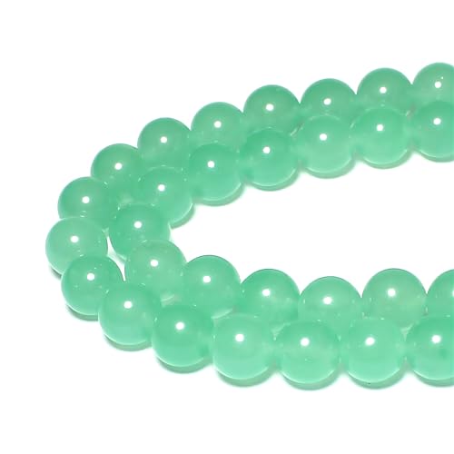 Steinperlen, 6 mm, rund, Mintgrün, Jade, lose Edelstein-Perlen für Schmuckherstellung, Armband, Halskette, Ohrringe, Anhänger, 60 Stück Steinperlen, 6 mm, rund, Mintgrün, Jade, lose Edelstein-Perlen für Schmuckherstellung, Armband, Halskette, Ohrringe, Anhänger, 60 Stück von SHFJASBNUMG