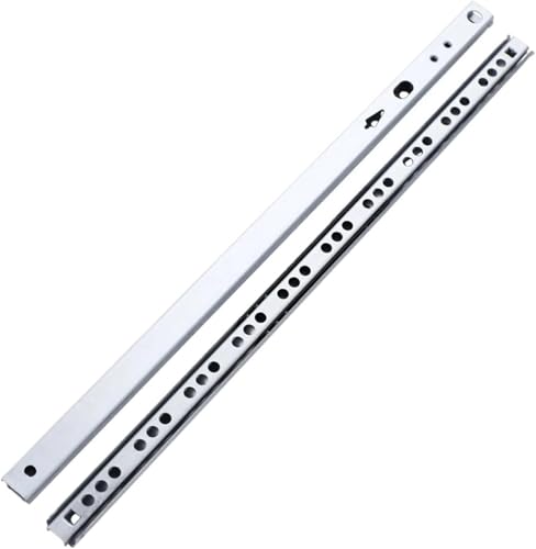 Ausziehbare Regalschienen, Schubladenschienen, Schubladenschienen, 1 Paar, 17 mm breit, Zweiwege-Führungsschiene, Stahlkugel-Gleitschiene, Schubladenschienen, Möbelbeschläge, Schubladen-Reparatursatz( von SHFOHGKJ