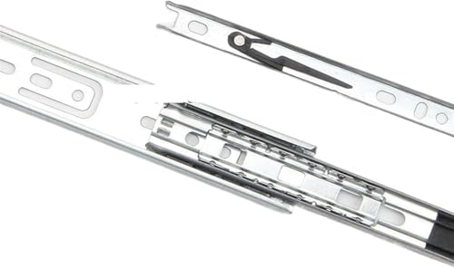 Ausziehbare Regalschienen, Schubladenschienen, Schubladenschienen, 2 Stück/Paar, Vollauszug-Schubladenschiene, Möbelbeschläge, Schubladenführung, Schubladenreparatursatz(10 inhc 25cm) von SHFOHGKJ
