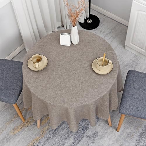 Baumwoll-Leinen-Tischdecke, Tischdecke, Webtischdecke, Leinen-Tischdecke, Tischdecke aus Leinenstoff, Tischdecke, Dekoration, Küche, Esszimmer, faltenfreie Tischdecken, Durchmesser 180 cm (Farbe: C, G Baumwoll-Leinen-Tischdecke, Tischdecke, Webtischdecke, Leinen-Tischdecke, Tischdecke aus Leinenstoff, Tischdecke, Dekoration, Küche, Esszimmer, faltenfreie Tischdecken, Durchmesser 180 cm (Farbe: C, G von SHFOHGKJ