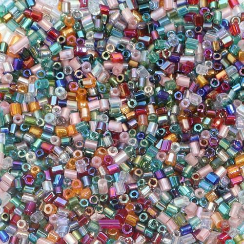 Glasperlenröhren, 1100–5000 Stück, 2 mm, AB-Farbperlen, röhrenförmige Glasperlensamen zur Schmuckherstellung, lose Abstandsperlen, DIY-Armband, Halskette – Seegrün – 2 mm, 1100 Stück, Flasche(Mixed Co Glasperlenröhren, 1100–5000 Stück, 2 mm, AB-Farbperlen, röhrenförmige Glasperlensamen zur Schmuckherstellung, lose Abstandsperlen, DIY-Armband, Halskette – Seegrün – 2 mm, 1100 Stück, Flasche(Mixed Co von SHFOHGKJ
