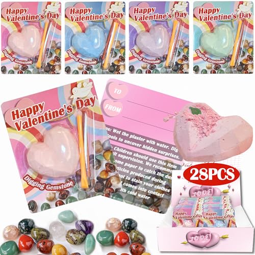 SHGIUOAX 28 Packungen Valentinstag-Pflaster-Bastelsets mit Karte SHGIUOAX 28 Packungen Valentinstag-Pflaster-Bastelsets mit Karte von SHGIUOAX