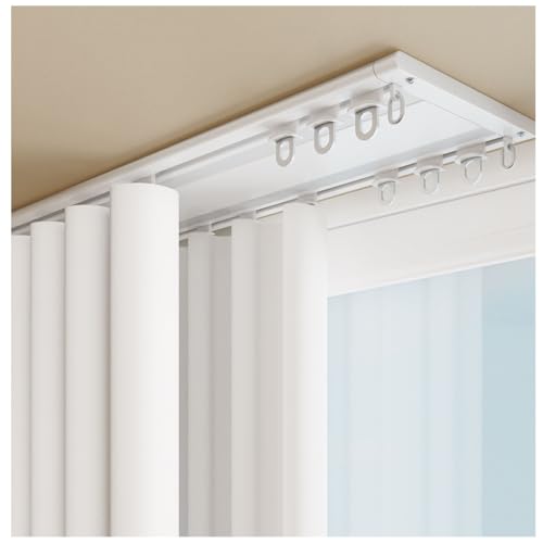 Doppelschienen-Deckenvorhangschiene, ultradünne Vorhangschienen, Deckenmontage, Doppel-Deckenschienensystem, Raumteiler-Gardinenstangen, geeignet for enge Räume wie nach innen öffnende Fenster(15.4FT( Doppelschienen-Deckenvorhangschiene, ultradünne Vorhangschienen, Deckenmontage, Doppel-Deckenschienensystem, Raumteiler-Gardinenstangen, geeignet for enge Räume wie nach innen öffnende Fenster(15.4FT( von SHGUOMSC