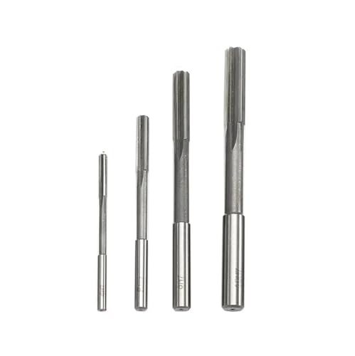 SHGUOMSC 3-12 mm Hochgeschwindigkeits-Maschinenreibahlen-Set H7 Zylinderschaft-Fräs-Spannreibahle for Metall, Stahl, Aluminium(4Pcs 4-6-8-10mm) von SHGUOMSC
