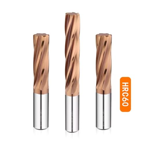 SHGUOMSC Hartmetall-Reibahle, 1–20 mm, Spiral- und gerade Nut, H7, Spannfutter, gehärteter Stahl, Metallschneider, 4/6-Flöten, CNC-Werkzeug, Hartmetall-Maschinenreibahle(1.0x38mm,35mm) von SHGUOMSC