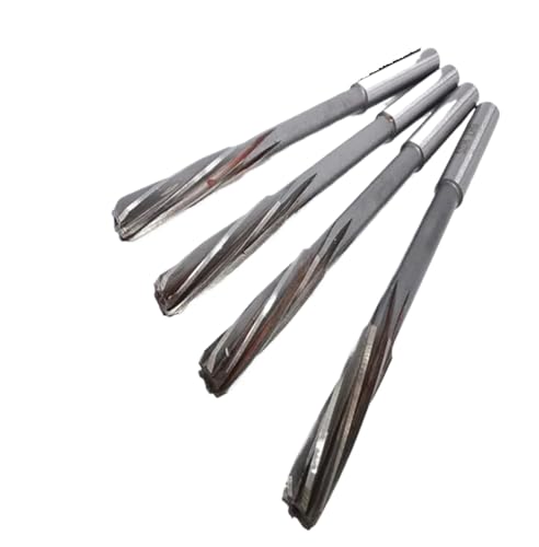SHGUOMSC Hochgeschwindigkeitsstahl H8, gerader Schaft, Spiralnut-Maschinenreibahle, 3–20 mm, for präzisen Schneiden der Bohrfutter-Locherweiterung von Werkzeugmaschinen(4pcs 6-12mm H8) von SHGUOMSC