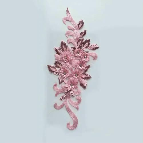 1-10 Stück Rosa Polyester Stickerei Nagelperle Einzelne Blume DIY Nähdekoration Kleidung Spitzenzubehör-Stil 1756-Großhandel 10 Stück 1-10 Stück Rosa Polyester Stickerei Nagelperle Einzelne Blume DIY Nähdekoration Kleidung Spitzenzubehör-Stil 1756-Großhandel 10 Stück von SHHEG